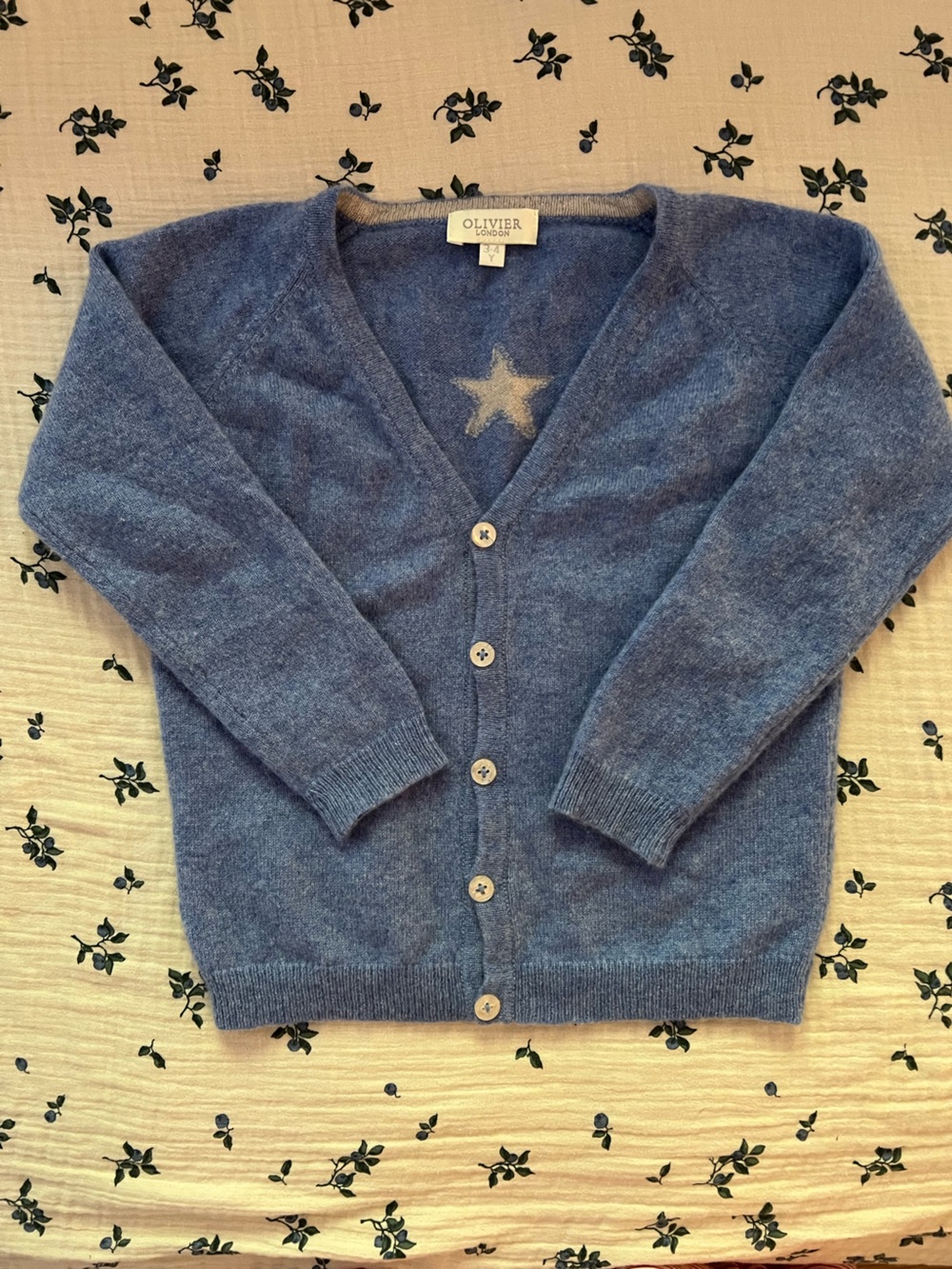 Olivier London - Boys Cashmere Cardigan - 3/4Y